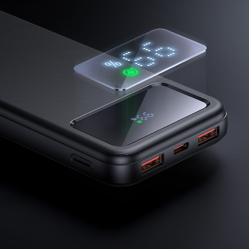 22.5W Large LED Display 10000 mAh 1C+2A Power Bank