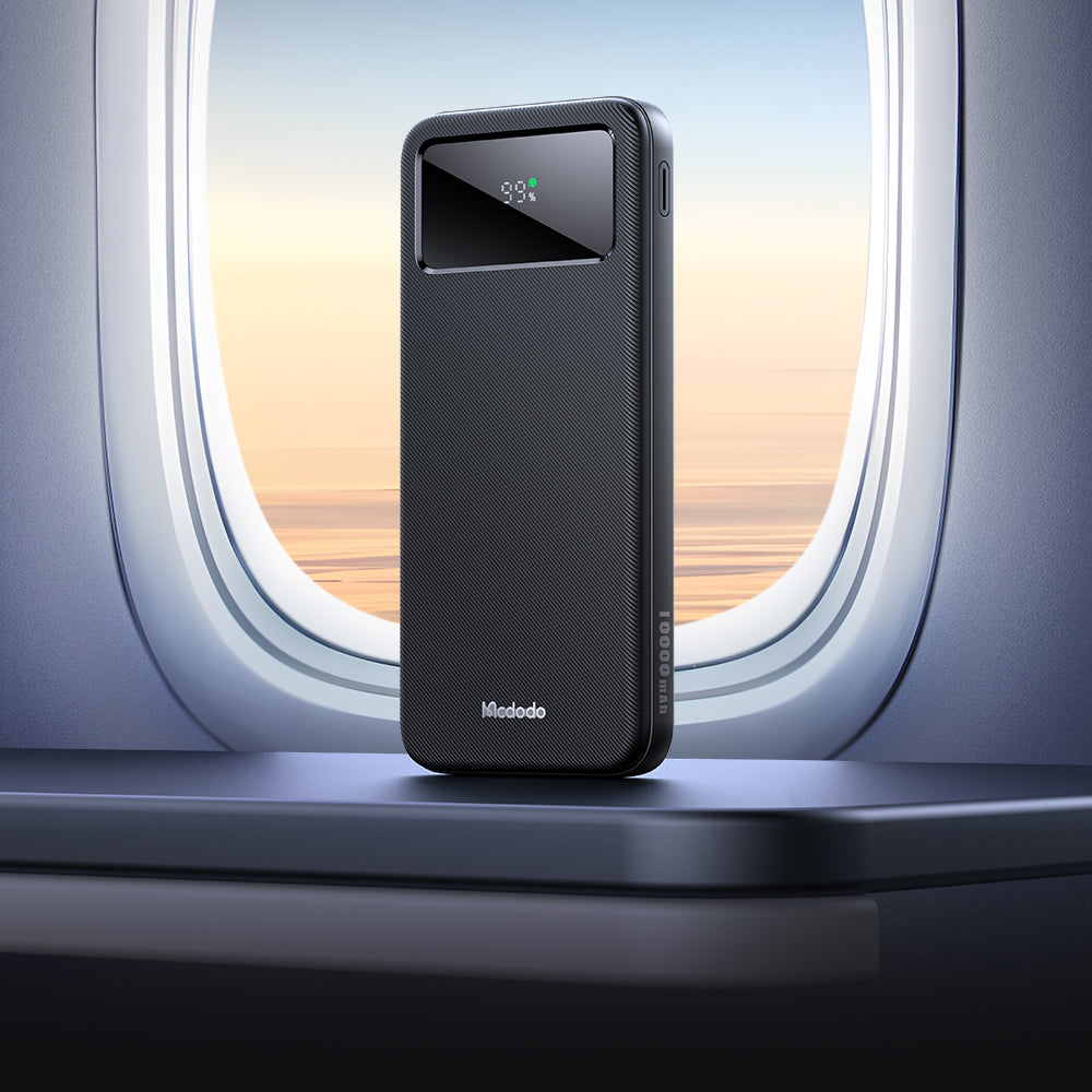 22.5W Large LED Display 10000 mAh 1C+2A Power Bank