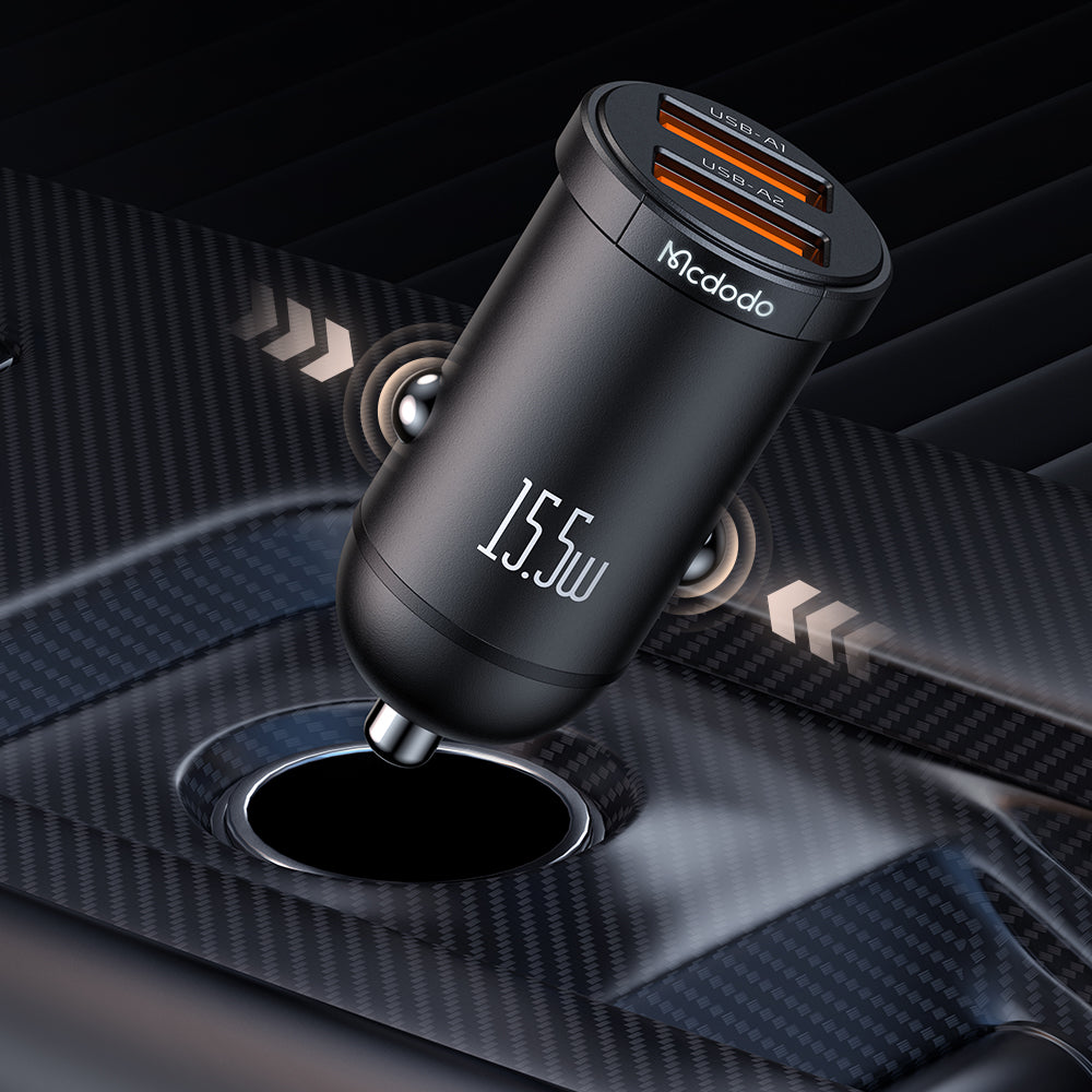 15.5W 2A Car Charger with LED