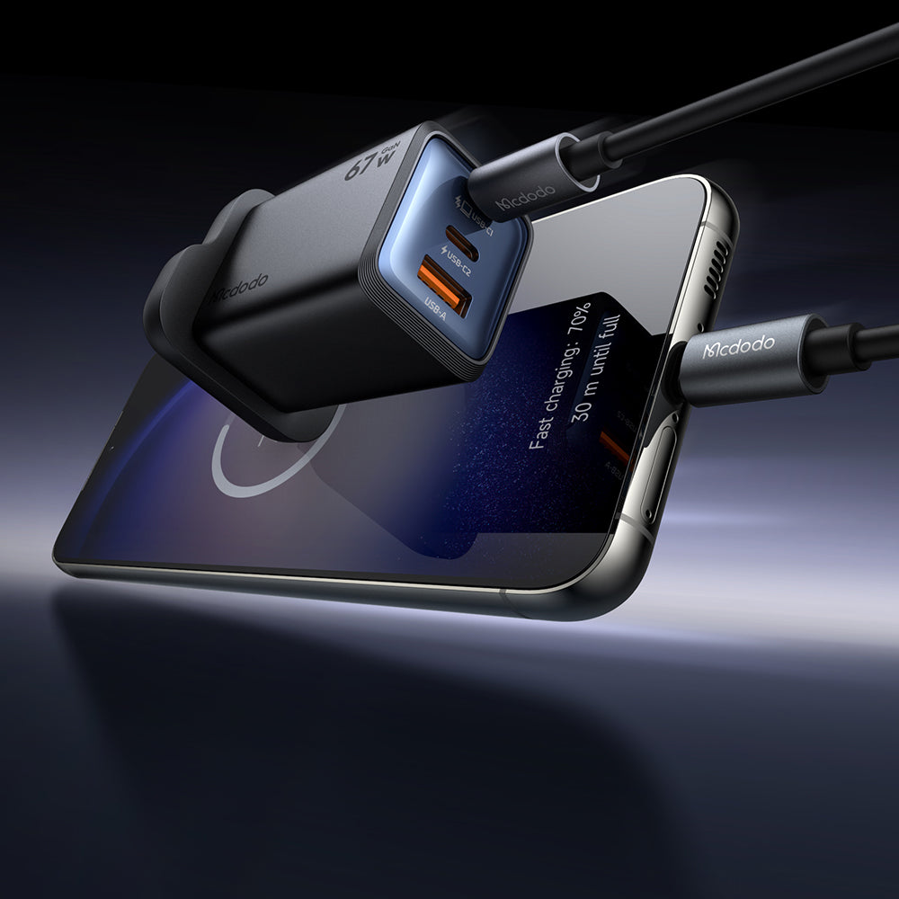 Gana Mini 67W Ultimate Mini GaN Charger with 2 USB-C and USB-A Ports