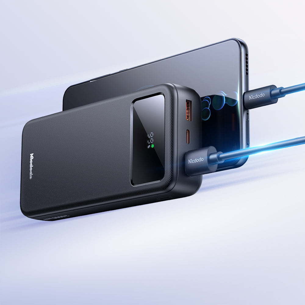 22.5W Large LED Display 20000 mAh 1C+2A Power Bank