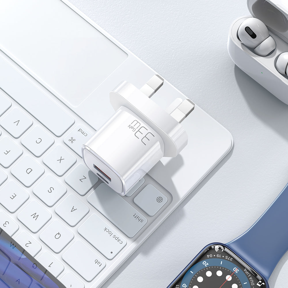 33W 1C+1A GAN Fast Charger (UK)