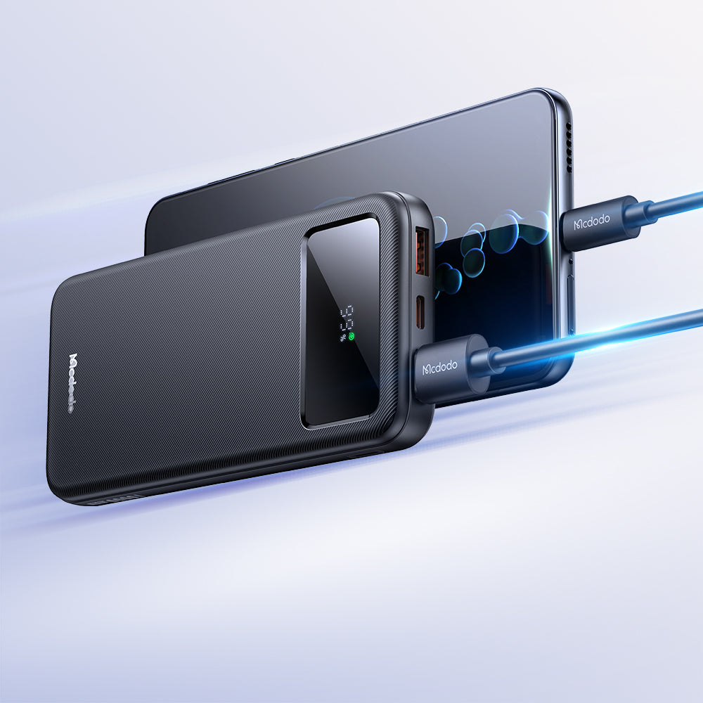 22.5W Large LED Display 10000 mAh 1C+2A Power Bank