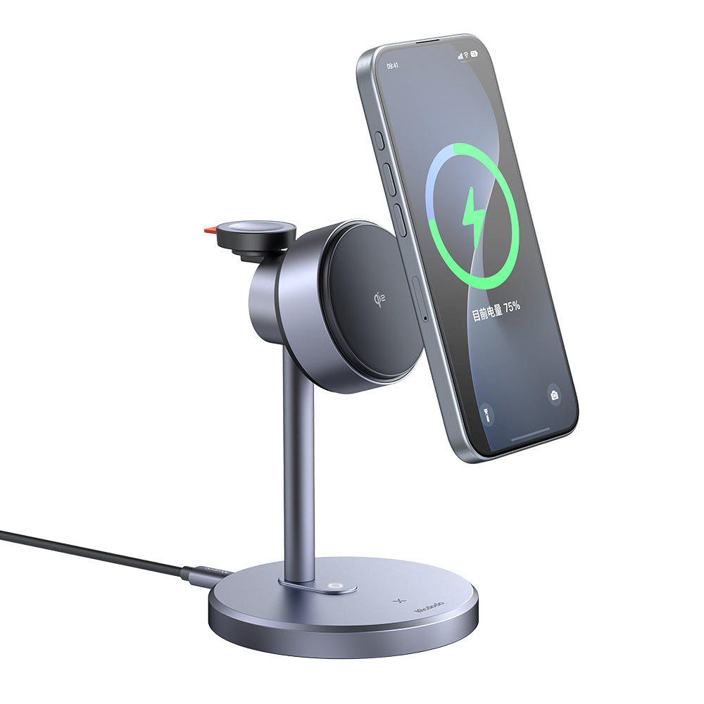 MagQ Qi2 Magnetic Wireless Charging Station 3 in 1 Stand (Qi2 Officially Certified)