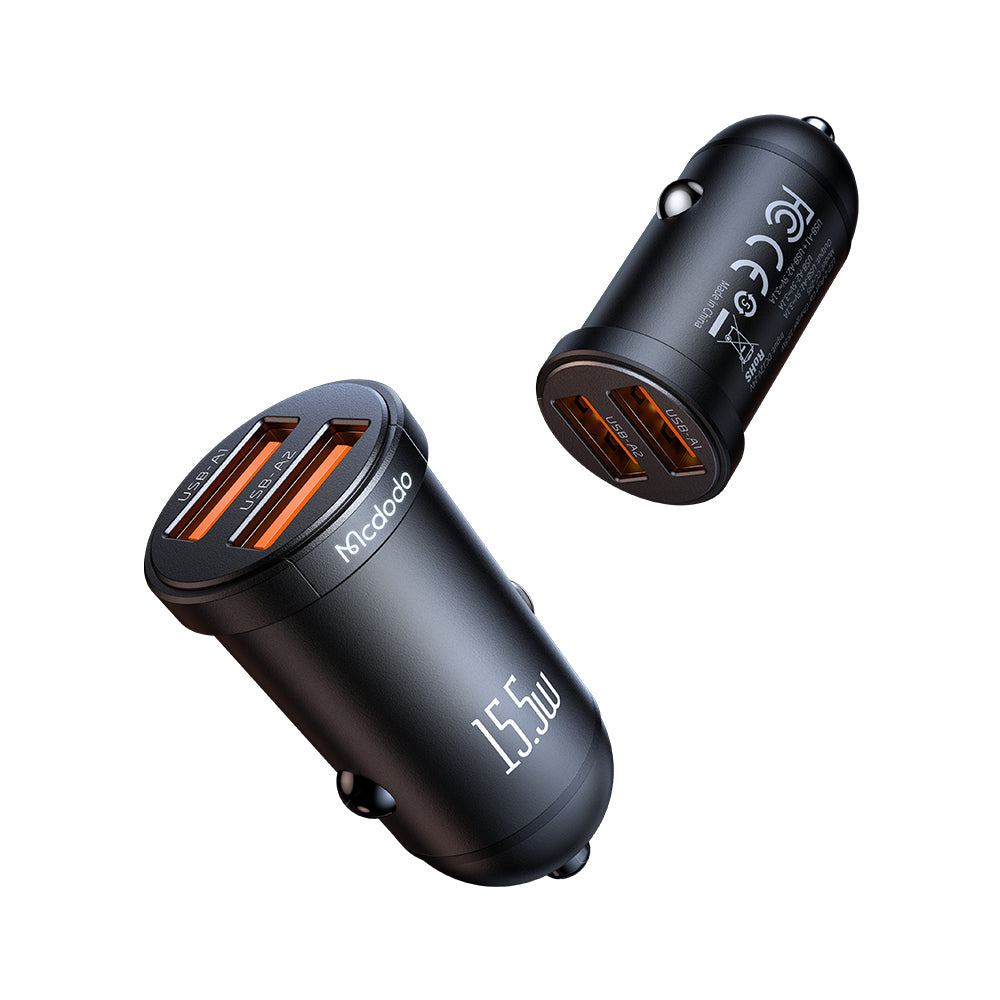 15.5W 2A Car Charger with LED