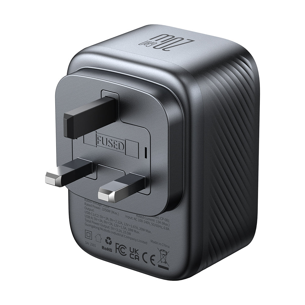 20W 2C+1A Universal Travel Adapter (UK)