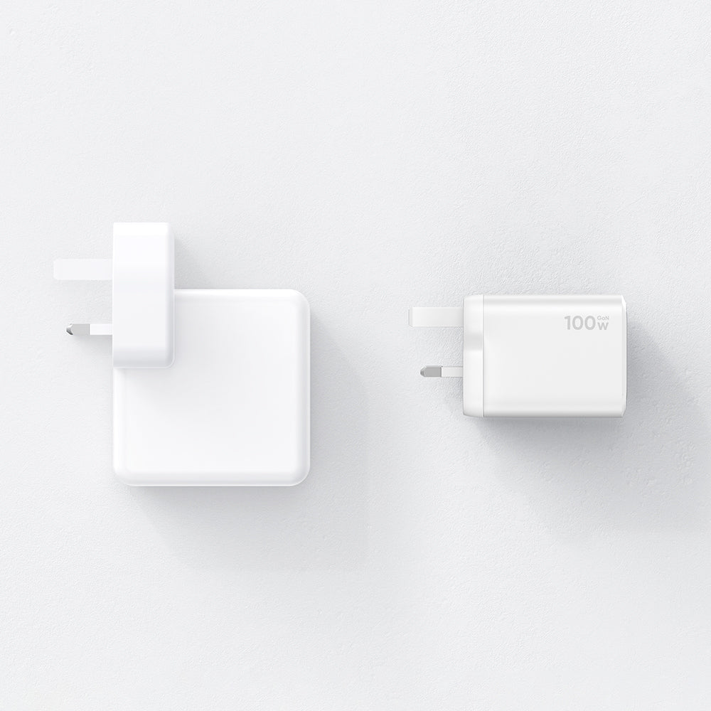 Gana Mini 100W Ultimate Mini Gan Charger with 2 USB-C and 1 USB-A Ports