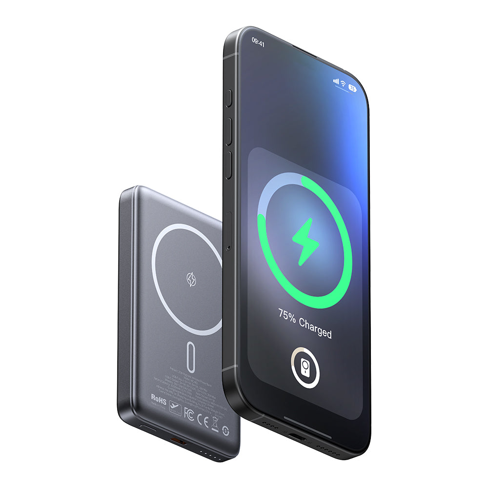 20W Magnetic Wireless Metal Ultra-Thin 10000 mAh 1C Power Bank