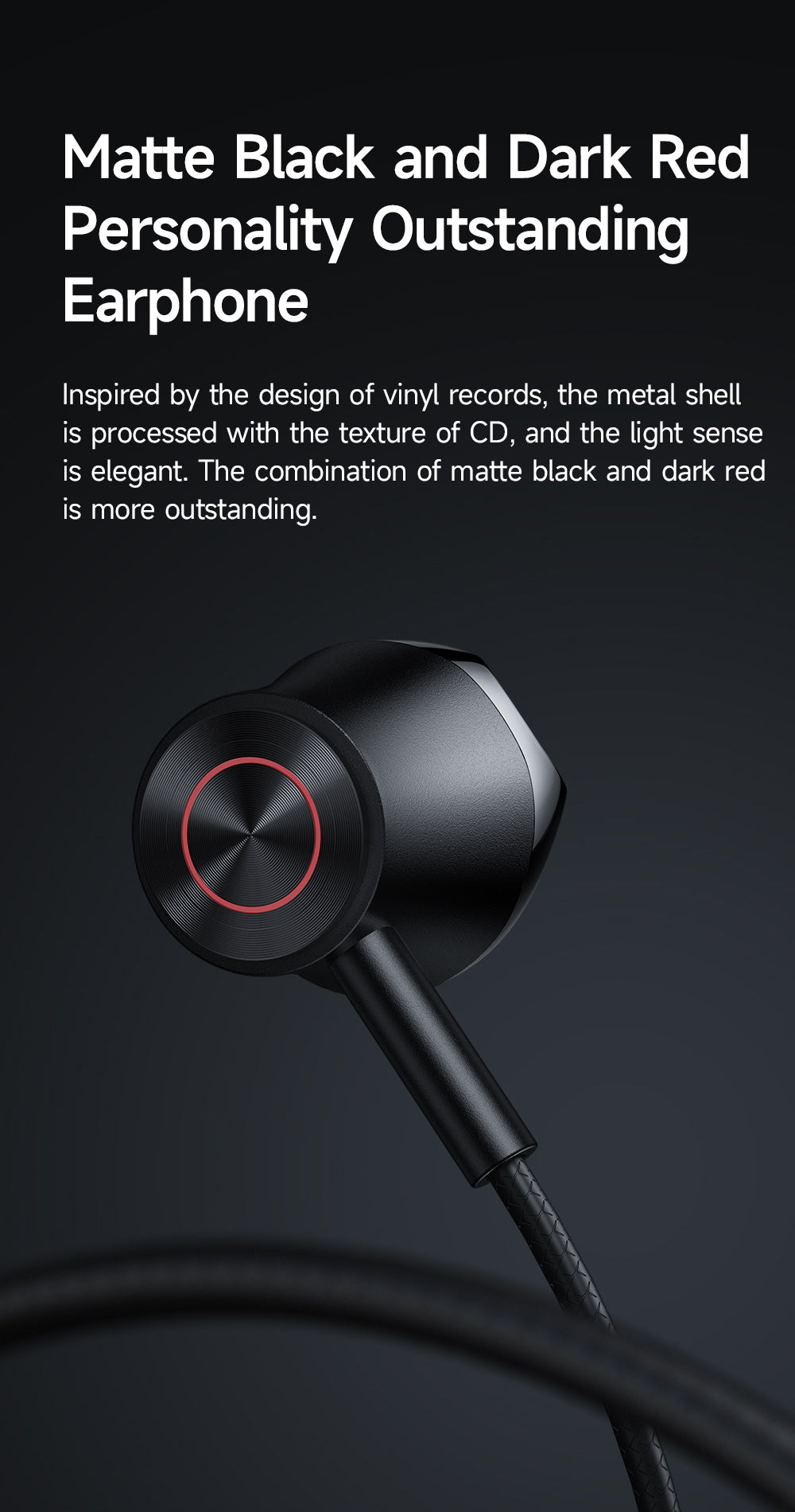 DC3.5 Wired Earphone (Flat-ear Version)