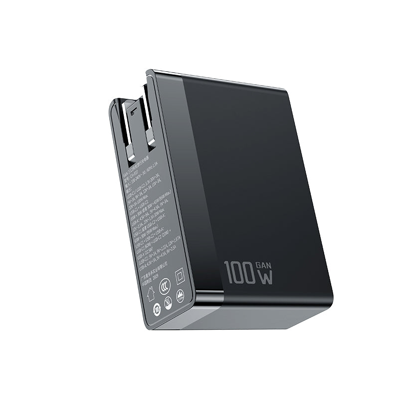 100W 2C+1A GAN Universal Travel Adapter (UK/US/EU)