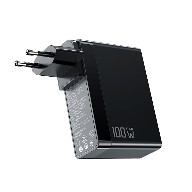 100W 2C+1A GAN Universal Travel Adapter (UK/US/EU)