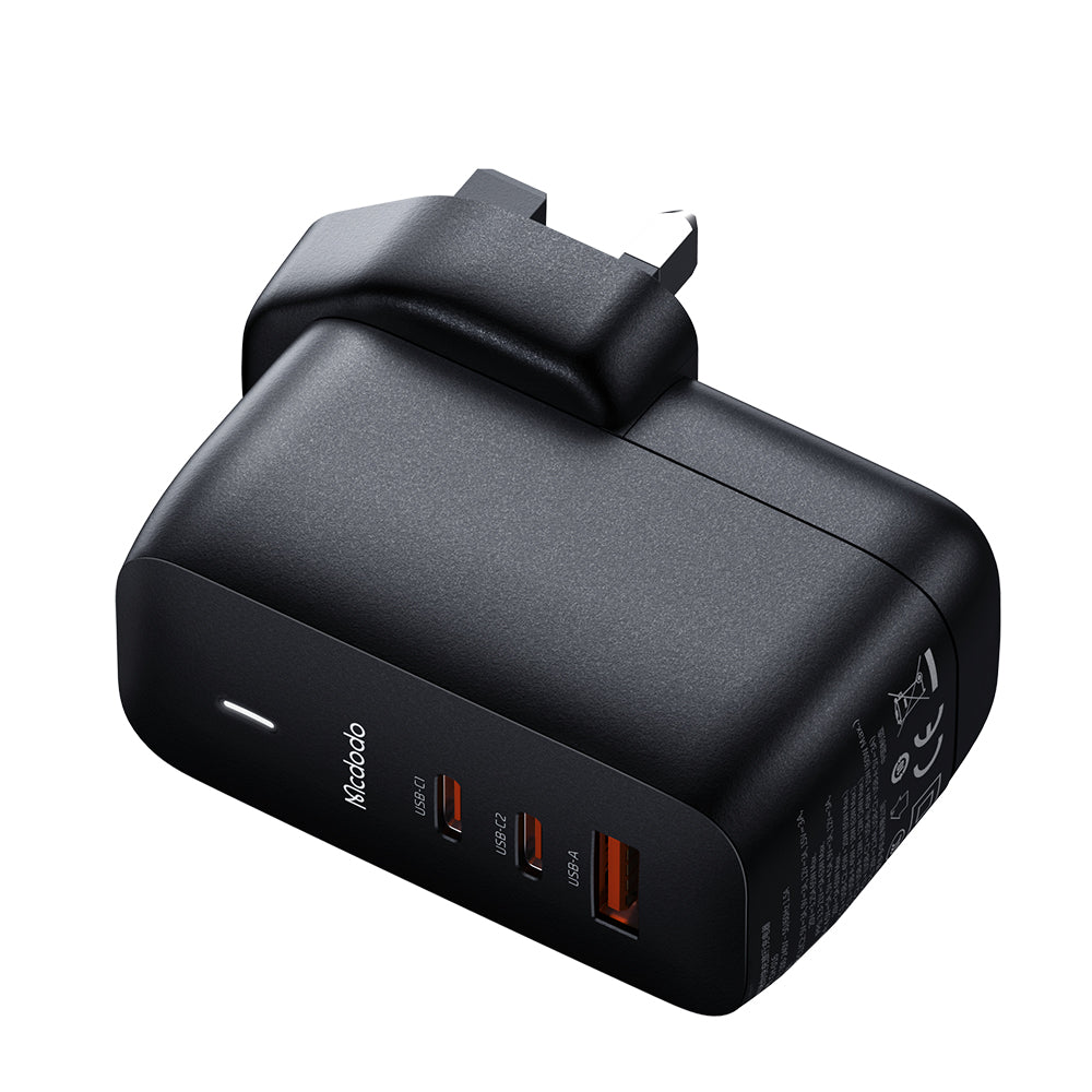 Mecha Series GaN 65W Dual Type-C + USB Mini Size Wall Charger (UK plug) Reddot winner 2021