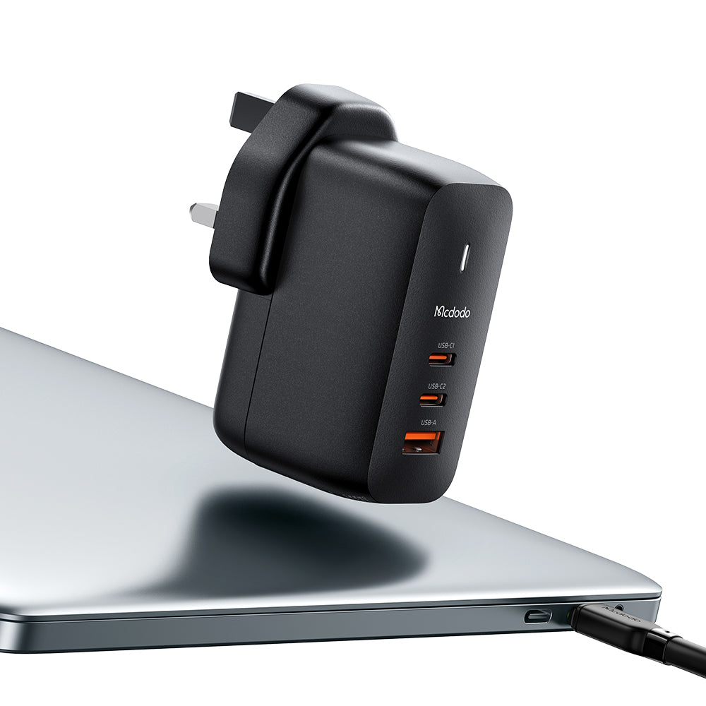 Mecha Series GaN 65W Dual Type-C + USB Mini Size Wall Charger (UK plug) Reddot winner 2021