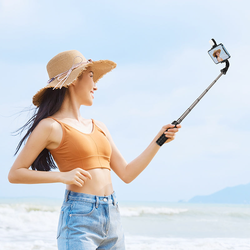 Wireless Selfie Stick Single Lamp