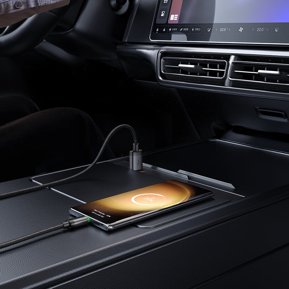 USB-A to USB-C Cable with Charging Light 1m