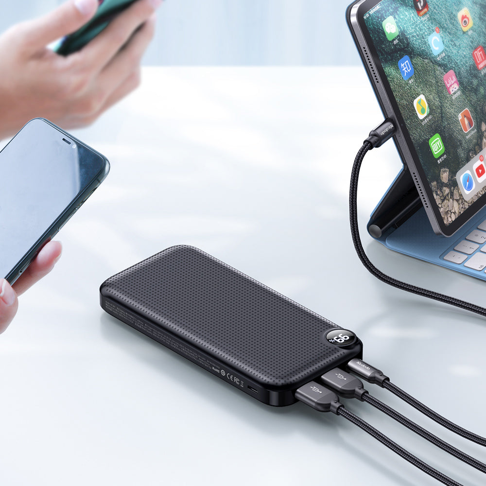 Longan Series 22.5W PD+QC 10000 mAh Power Bank with Digital Display