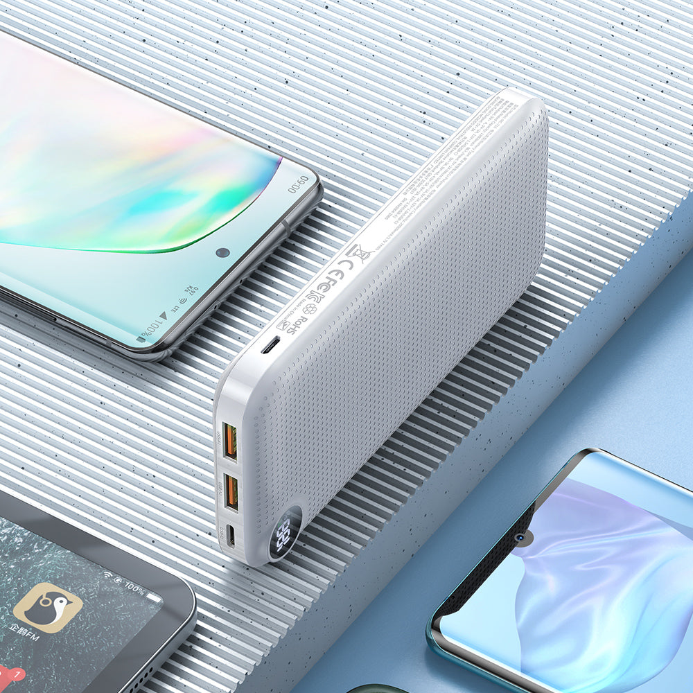 Longan Series 22.5W PD+QC 10000 mAh Power Bank with Digital Display
