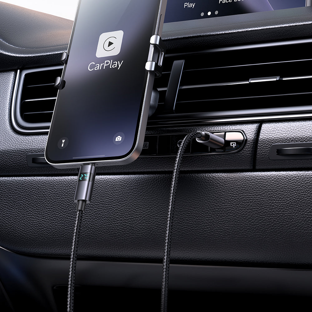 Horizontal LED Display 100W USB-C to USB-C Data Cable 1.2m