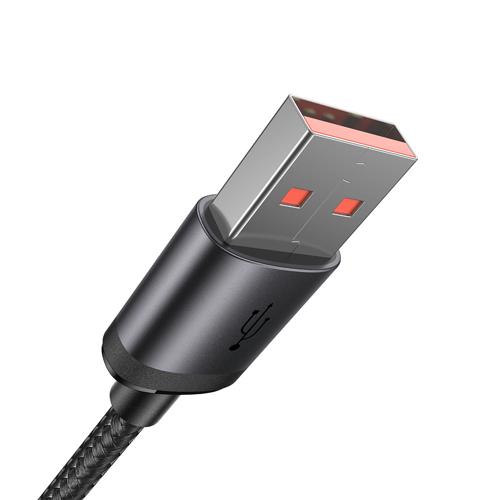 USB-A to Micro USB Cable with Charging Light 1m