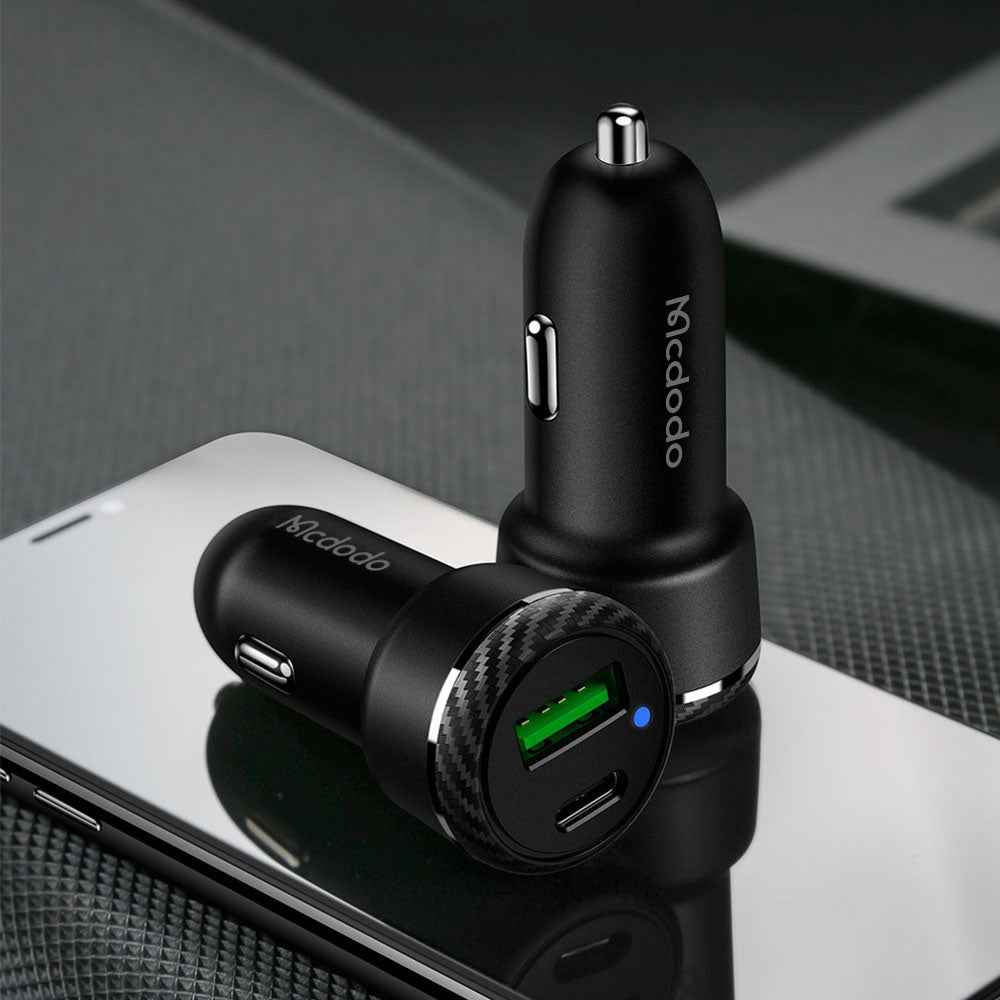 38W 1C+1A PD Fast Car Charger