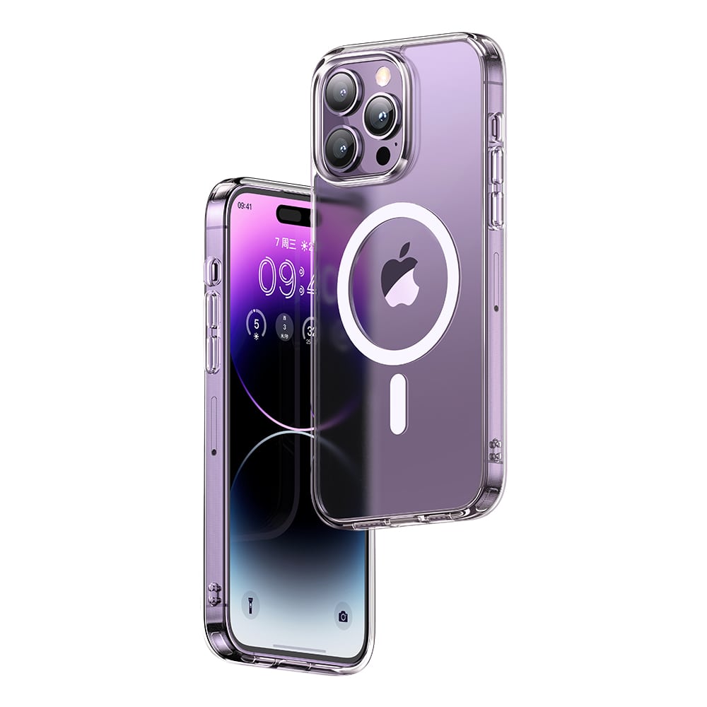 Magnetic Protective iPhone 14 Series Magsafe Phone Case Transparent