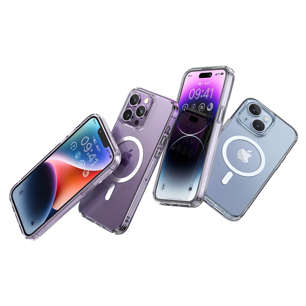 Magnetic Protective iPhone 14 Series Magsafe Phone Case Transparent