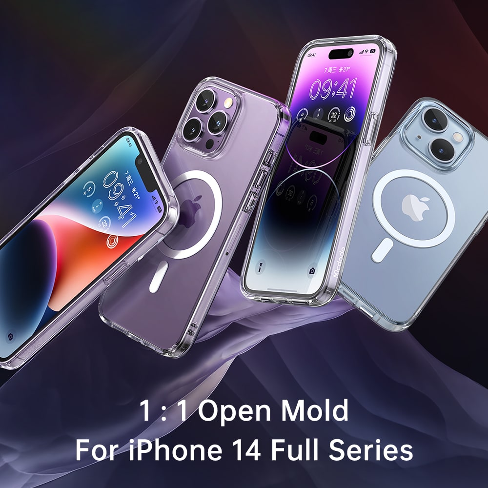 Magnetic Protective iPhone 14 Series Magsafe Phone Case Transparent
