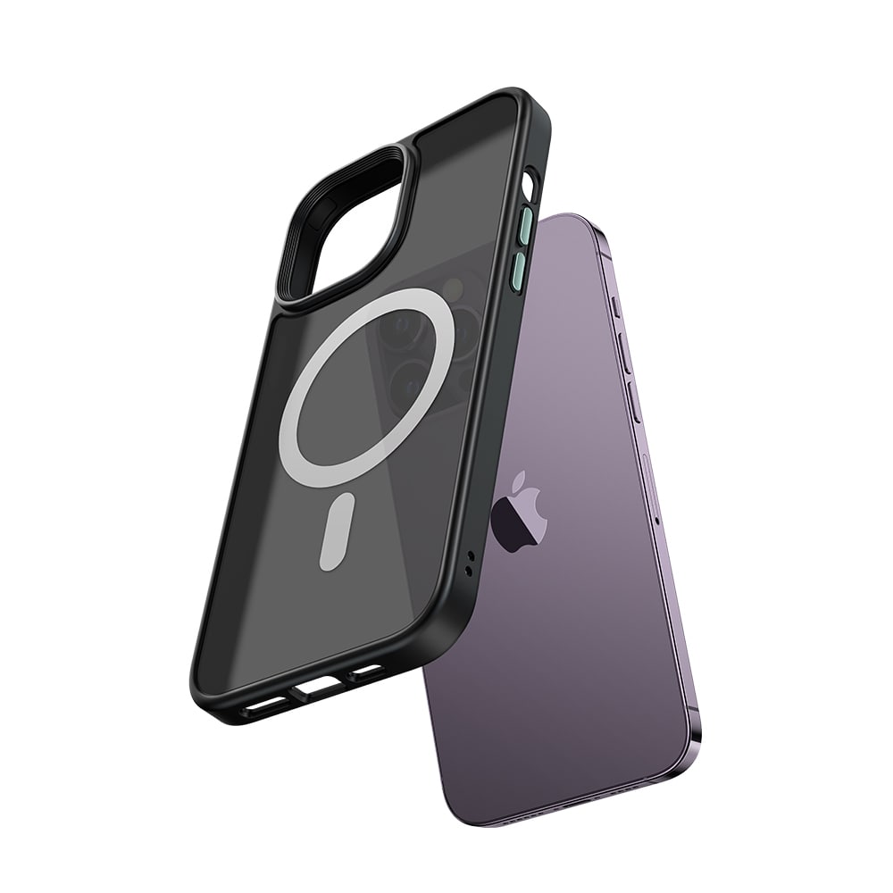 Magnetic Protective iPhone 14 Series Magsafe Phone Case Black