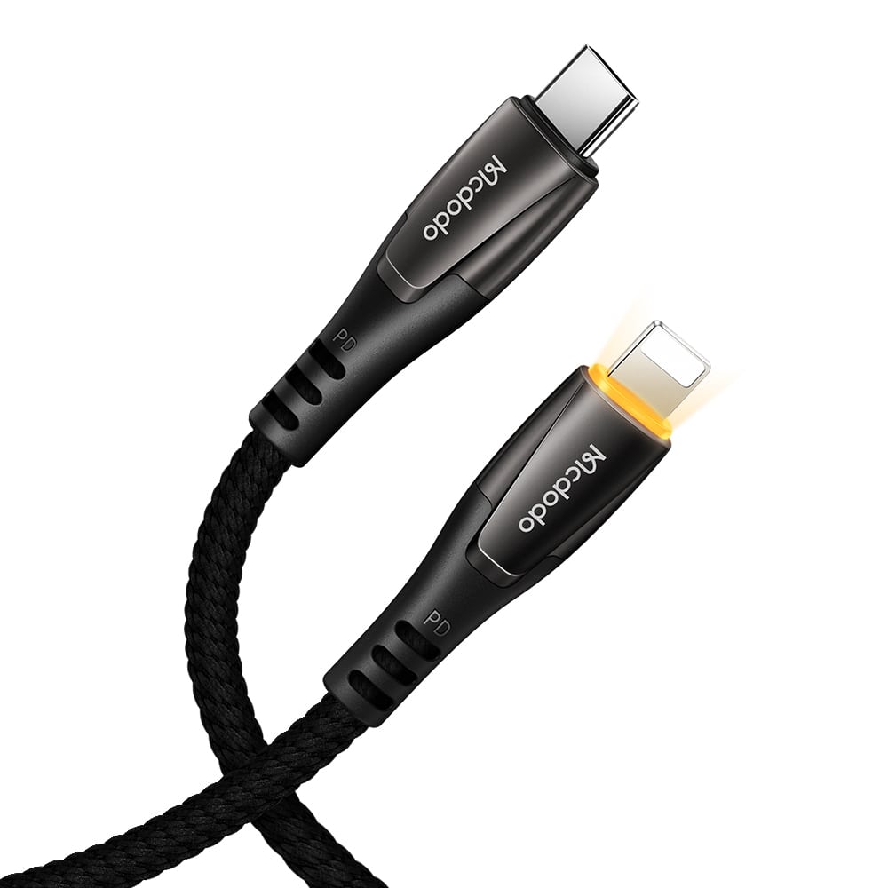Porsche Series PD Type-c to Lightning Cable with LED 1.2m