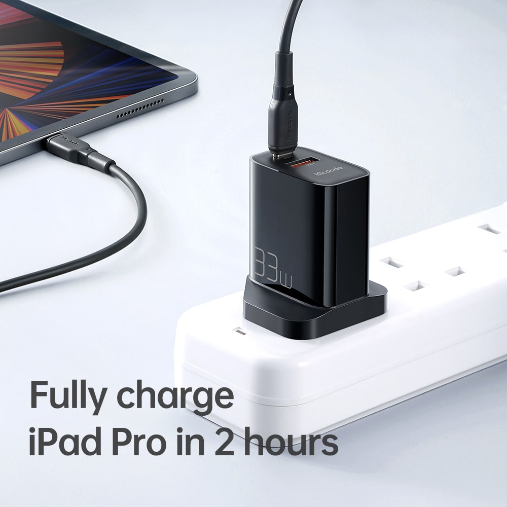 33W PD+QC Dual Port Charger (UK plug)