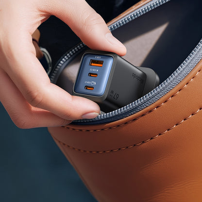 Gana Mini 67W Ultimate Mini GaN Charger with 2 USB-C and USB-A Ports