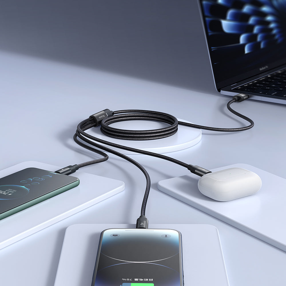 3 In 1 Multiple Nylon Braided Cable