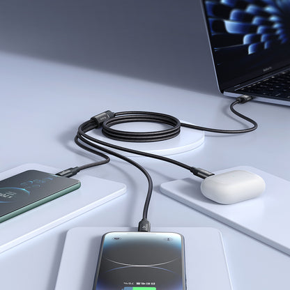 3 In 1 Multiple Nylon Braided Cable