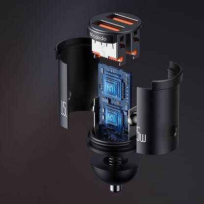 15.5W 2A Car Charger with LED