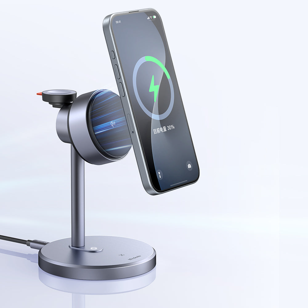 MagQ Qi2 Magnetic Wireless Charging  Station 3 in 1 Stand (Qi2 Officially Certified)