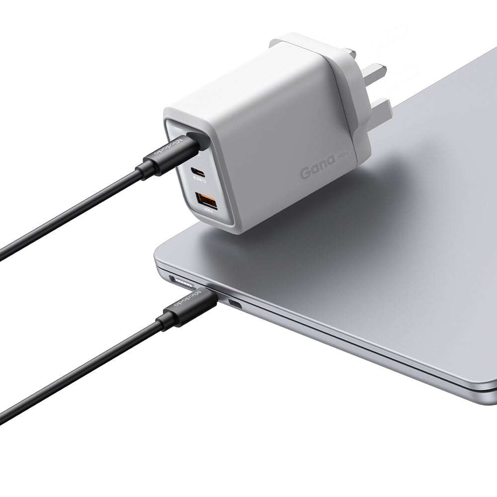 Gana Mini 100W Ultimate Mini Gan Charger with 2 USB-C and 1 USB-A Ports