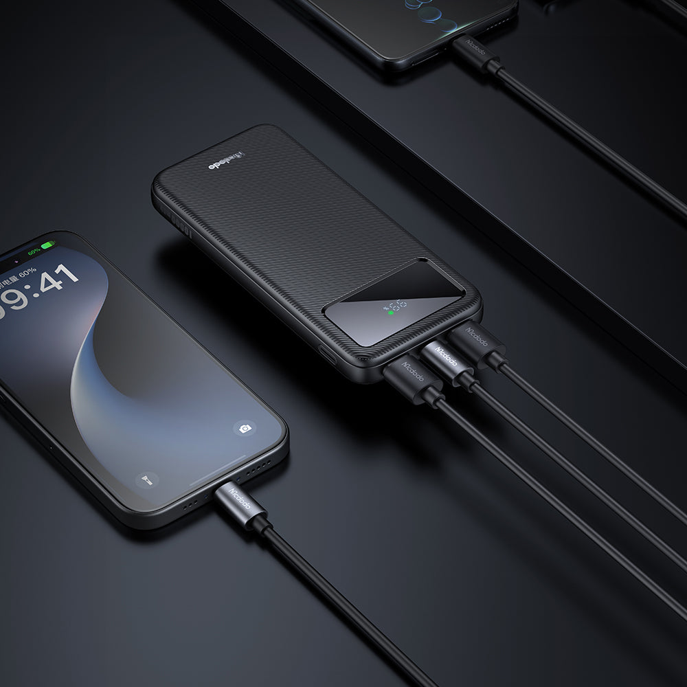 22.5W Large LED Display  10000 mAh 1C+2A Power Bank