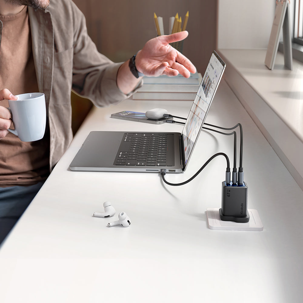 Gana Mini 67W Ultimate Mini GaN Charger with 2 USB-C and USB-A Ports
