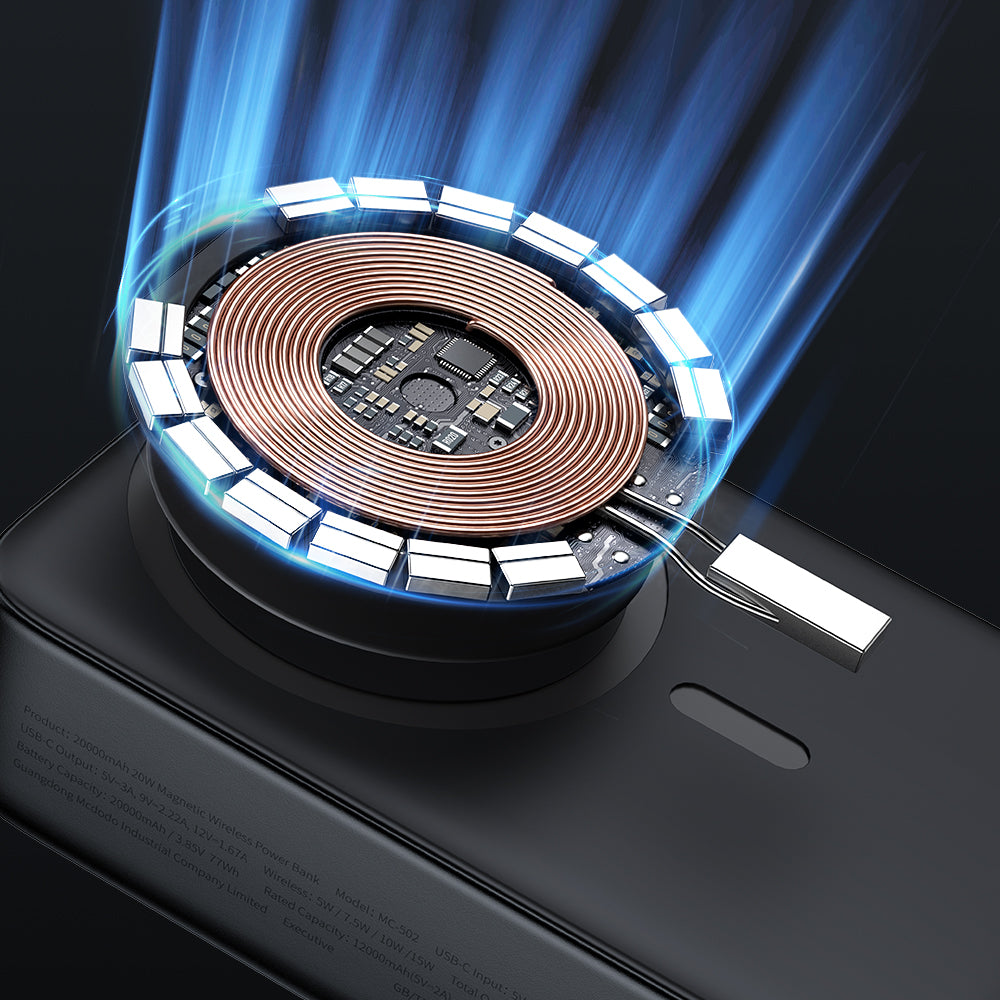 20W Magnetic Wireless Charging  20000 mAh 1C Power Bank