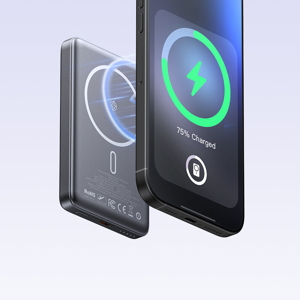 20W Magnetic Wireless Metal Ultra-Thin  10000 mAh 1C Power Bank