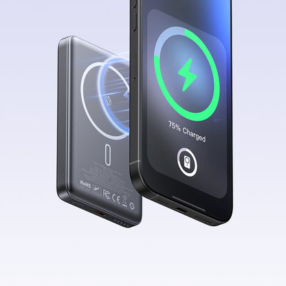 20W Magnetic Wireless Metal Ultra-Thin  10000 mAh 1C Power Bank