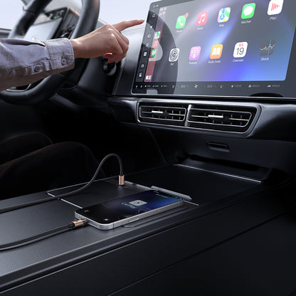 100W USB-C to USB-C  Transparent Cable with   Charging Light 1.2m