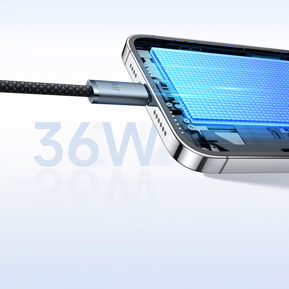 Cab Luma 36W USB-C to Lightning Air Cable Ultra-Thin & Ultra-Slim