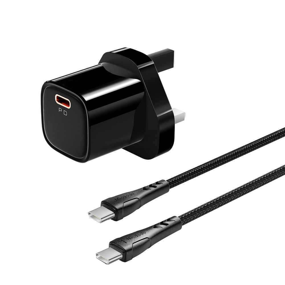 20W 1A PD Fast Charger (UK) +  C to L cable 1.2m