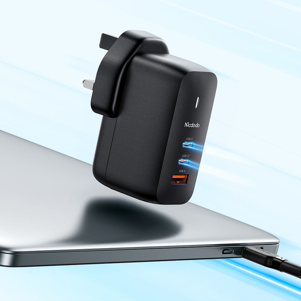 Mecha Series GaN 65W Dual Type-C + USB Mini Size Wall Charger (UK plug) Reddot winner 2021