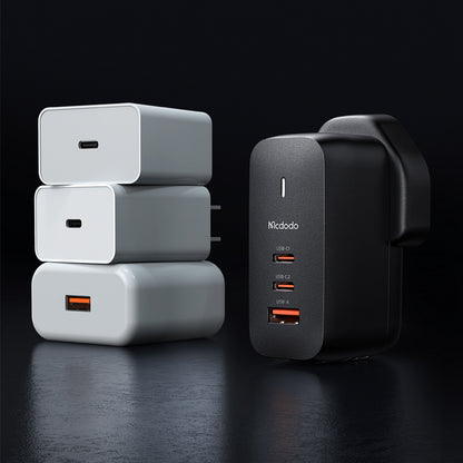 Mecha Series GaN 65W Dual Type-C + USB Mini Size Wall Charger (UK plug) Reddot winner 2021