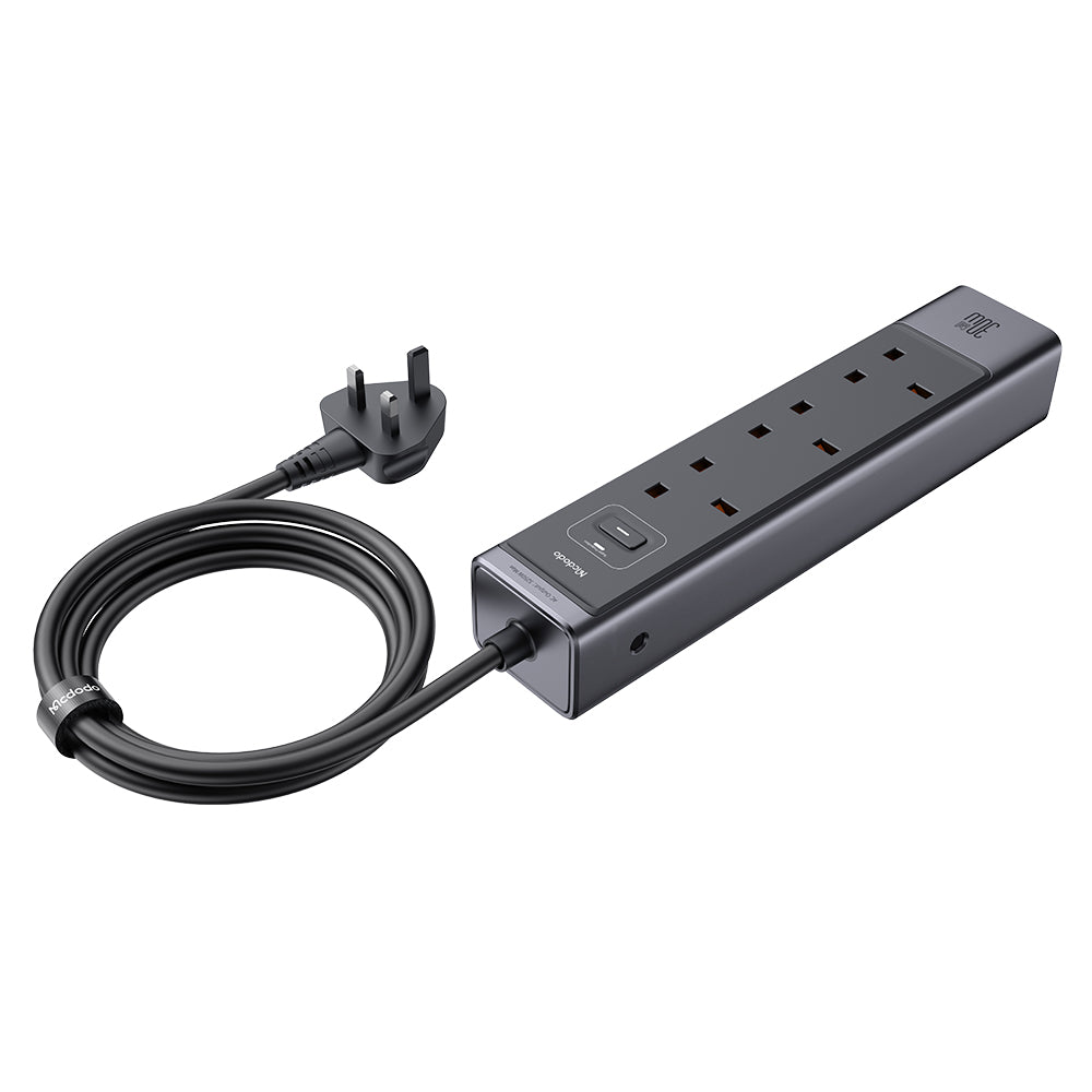 6-in-1 30W GaN Surge  Protection Power Strip (UK)