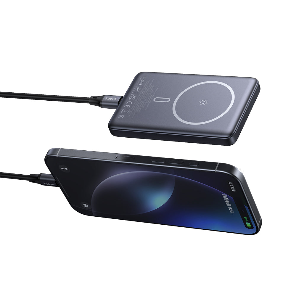 20W Magnetic Wireless Metal Ultra-Thin  10000 mAh 1C Power Bank