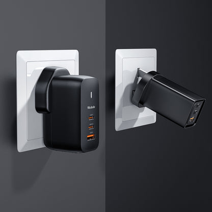 Mecha Series GaN 65W Dual Type-C + USB Mini Size Wall Charger (UK plug) Reddot winner 2021