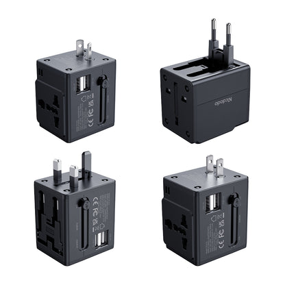 10.5W 2A+1AC Universal Travel Adapter  (UK/US/EU/AU)